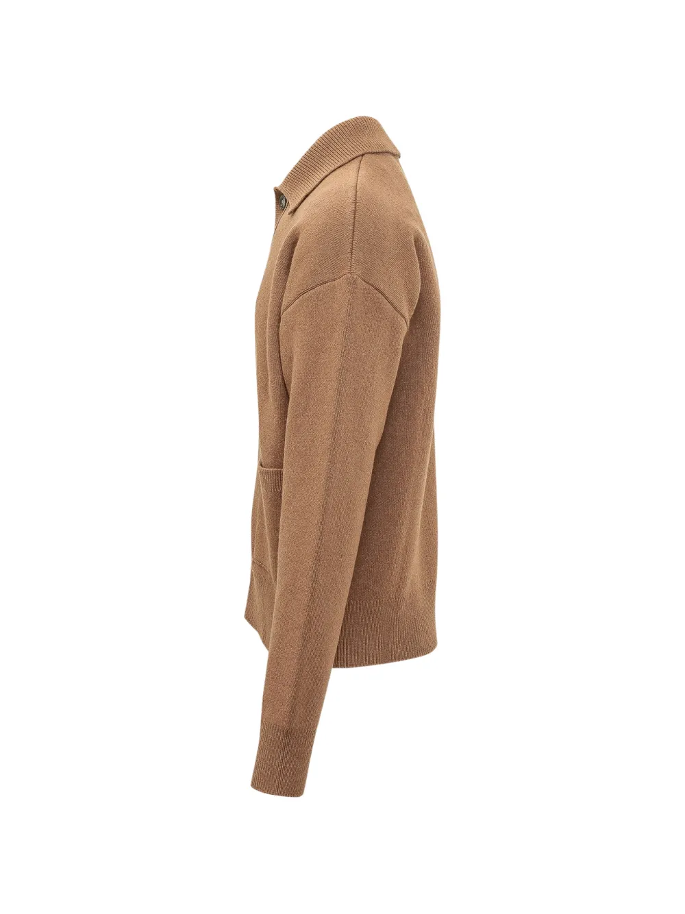 AMI Paris Ami de Coeur vest met knoopsluiting Bruin