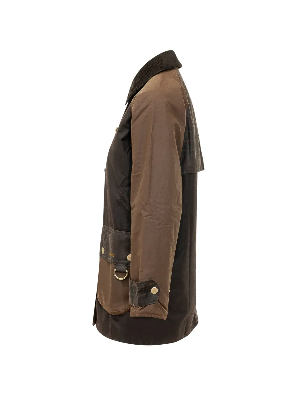 Barbour Felton checked waxed-cotton coat Bruin