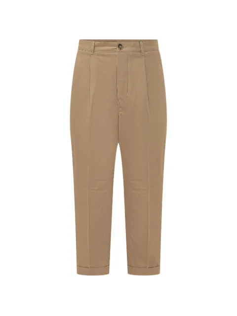 AMI Paris pantalones oversize de algodón de corte carrot