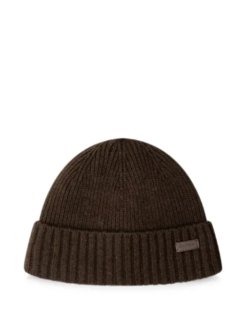 Barbour Carlton ribbed-knit beanie hat