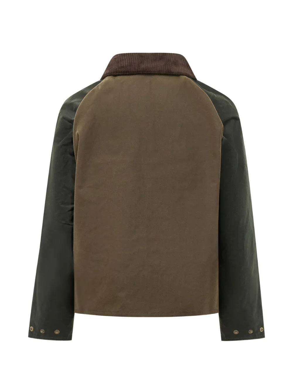 Barbour Gewaxt jack met patchwork Groen