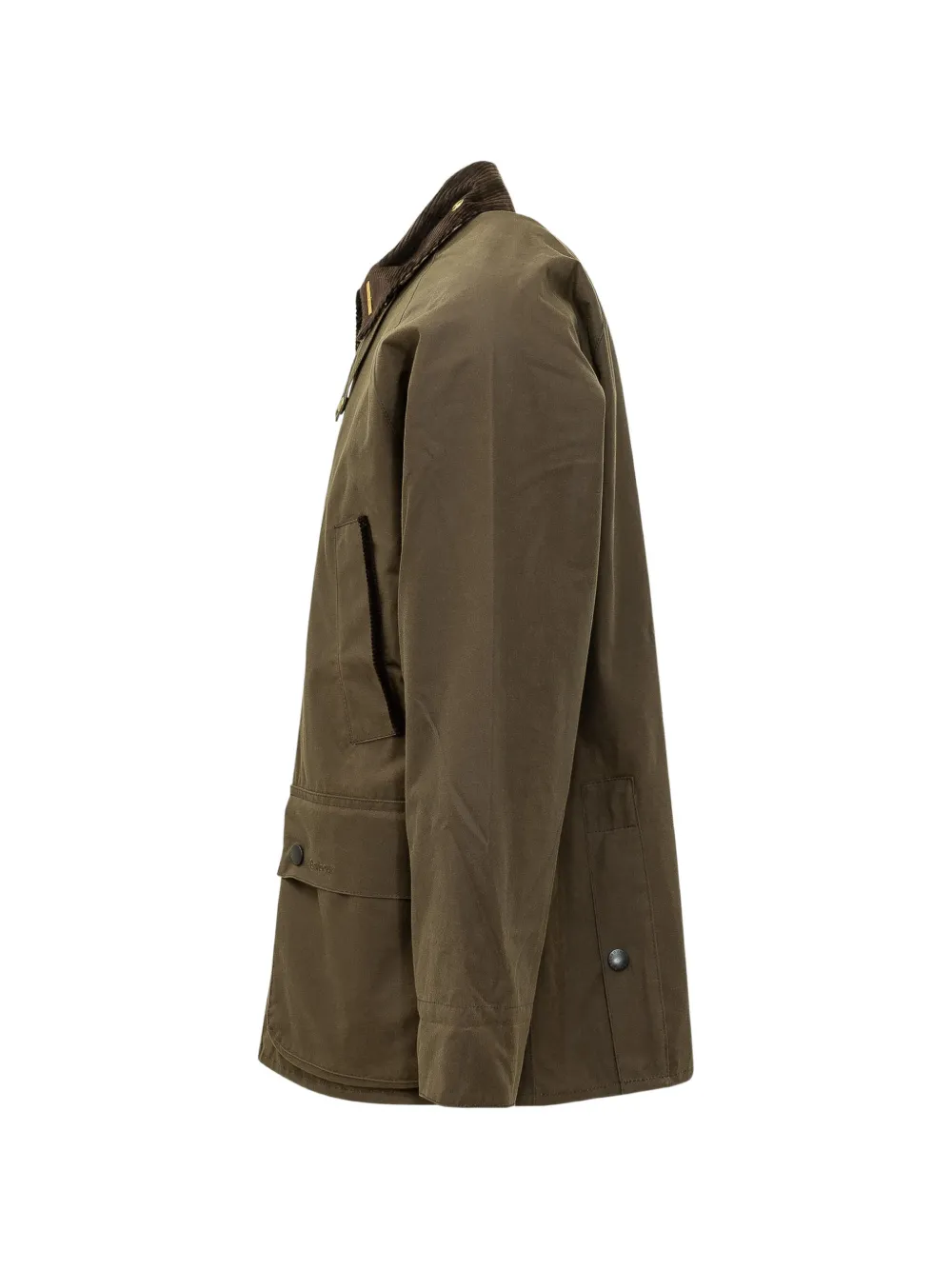 Barbour Bedale jack met ribfluwelen kraag van gewaxt katoen Bruin