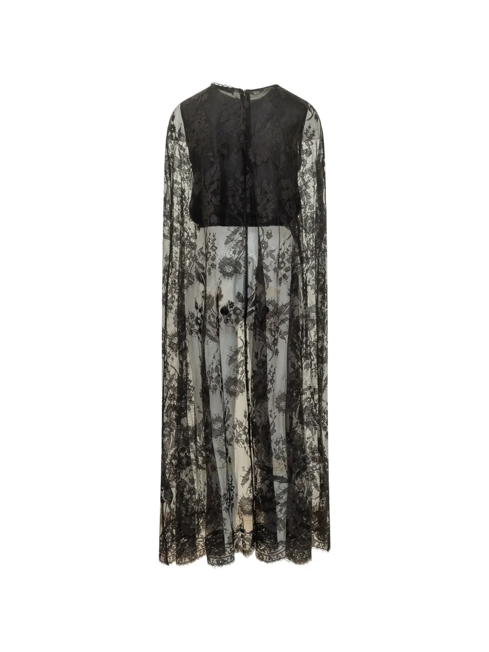 ZIMMERMANN Asymmetrische top met bloemenkant Zwart