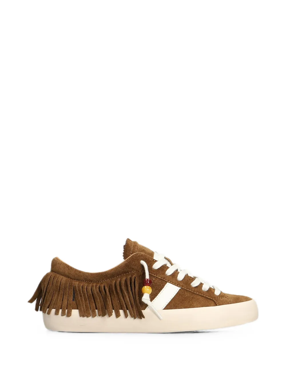 D.A.T.E. Hill Low sneakers met franje afwerking en kralen Bruin