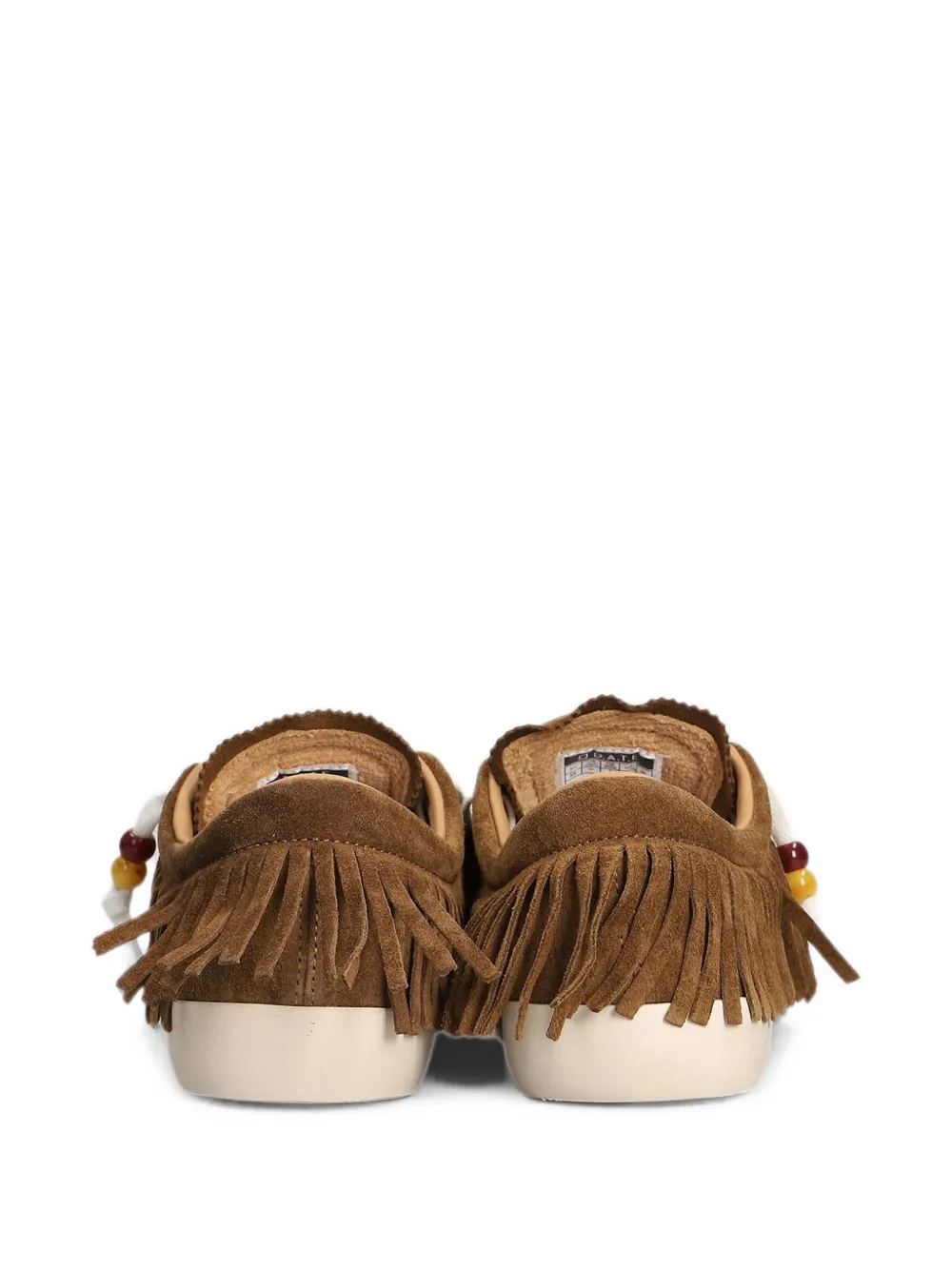 D.A.T.E. Hill Low sneakers met franje afwerking en kralen Bruin