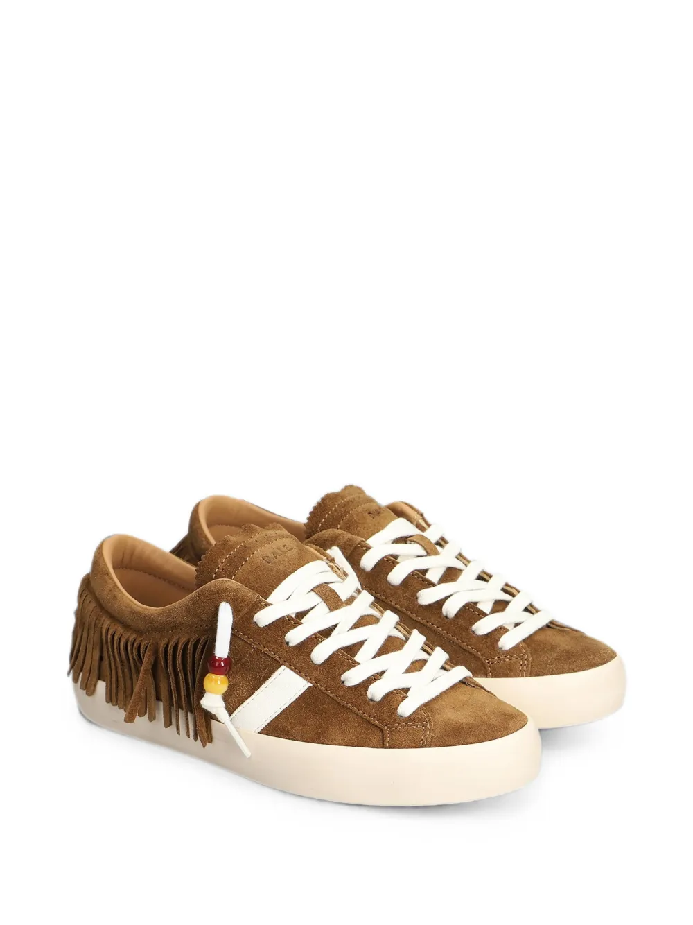 D.A.T.E. Hill Low sneakers met franje afwerking en kralen Bruin