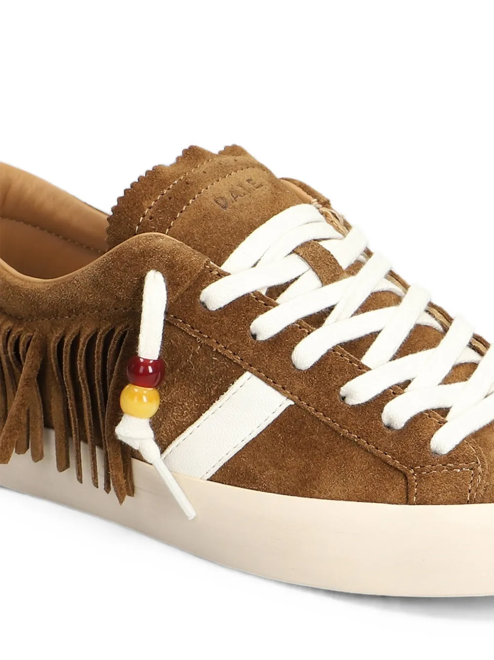 D.A.T.E. Hill Low sneakers met franje afwerking en kralen Bruin