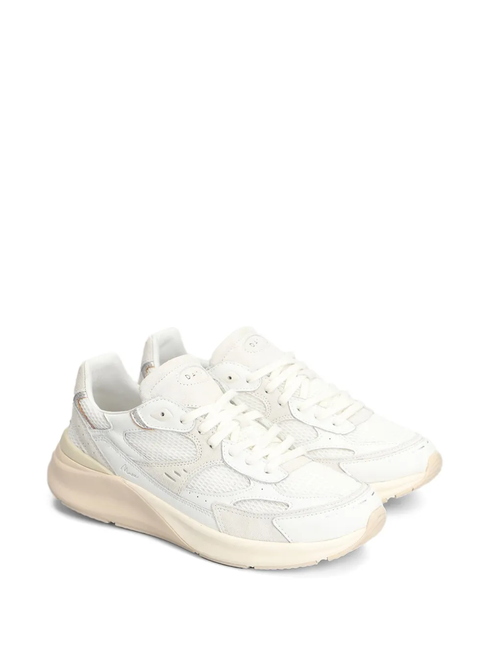 D.A.T.E. Musa panelled sneakers Wit