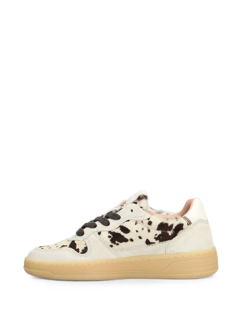 D.A.T.E. Court 2.0 sneakers met dierenprint Beige