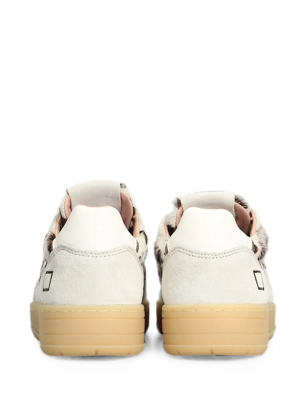 D.A.T.E. Court 2.0 sneakers met dierenprint Beige