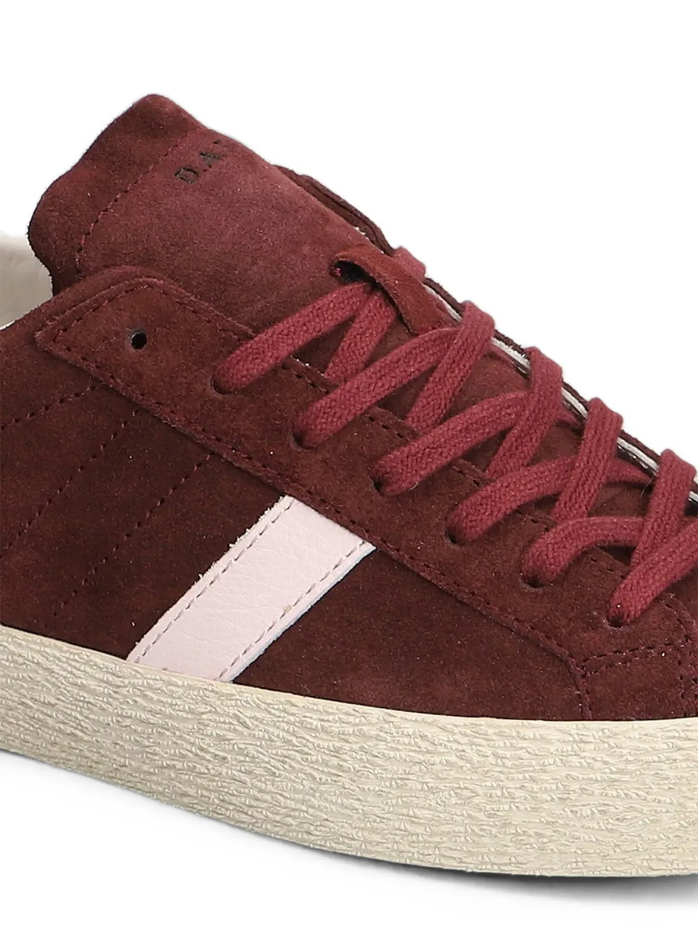 D.A.T.E. Hill Low Block suède sneakers met vlakken Rood