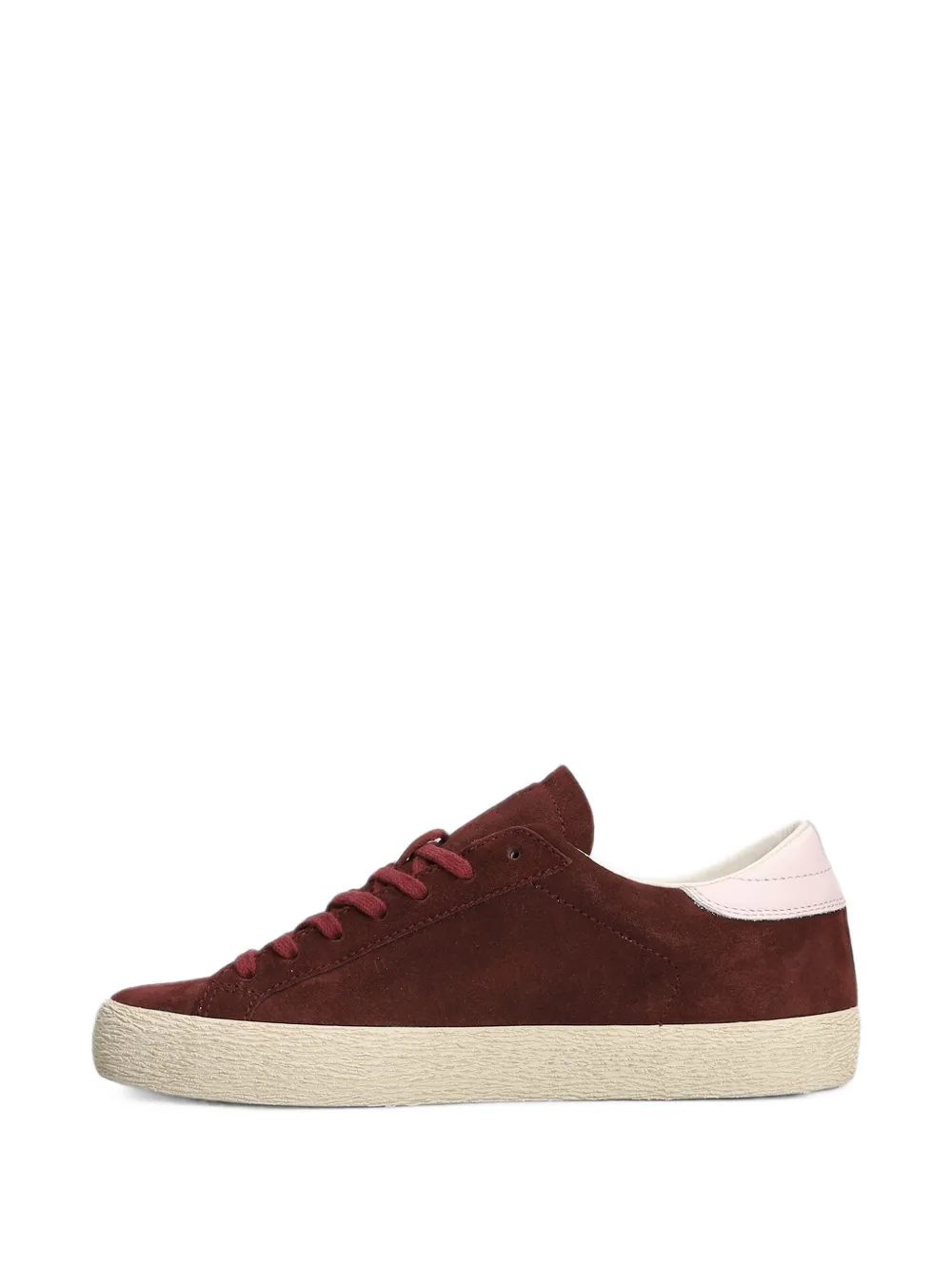 D.A.T.E. Hill Low Block suède sneakers met vlakken Rood