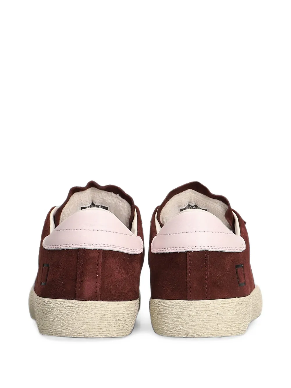 D.A.T.E. Hill Low Block suède sneakers met vlakken Rood