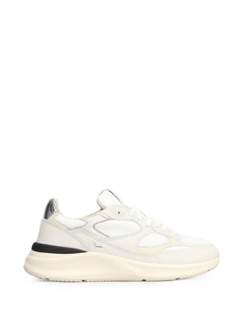 D.A.T.E. Musa panelled metallic-effect sneakers