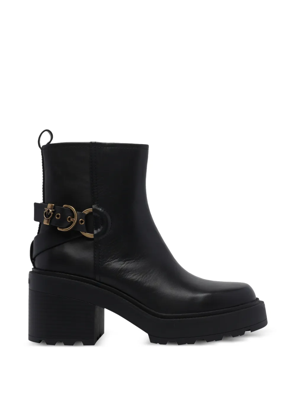 PINKO Altea buckle-strap boots - Nero