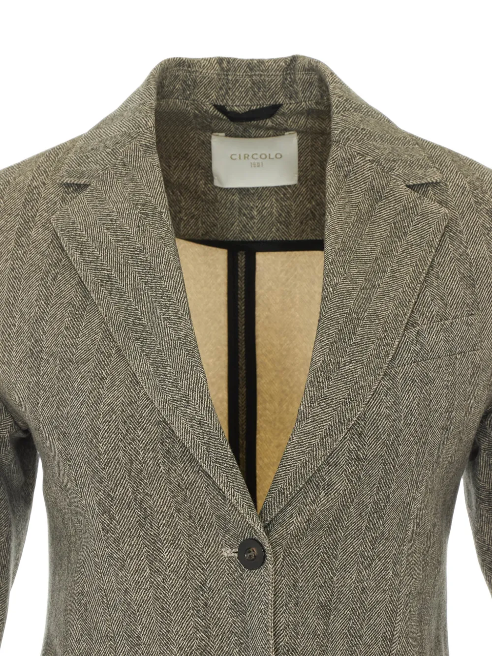 Circolo 1901 Blazer met visgraatpatroon Grijs