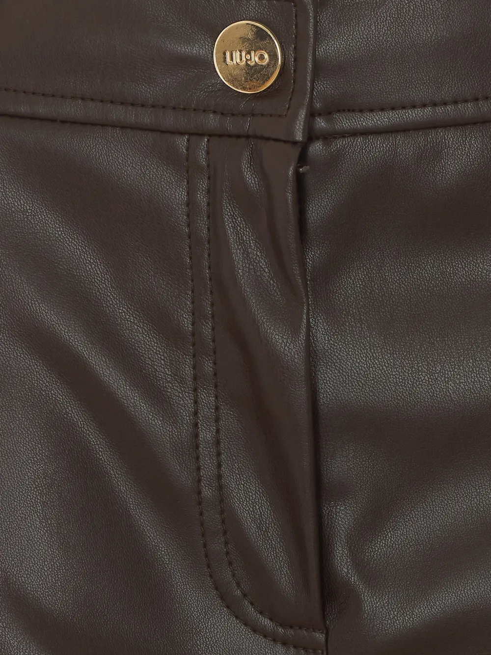 LIU JO Gecoate stoffen broek Bruin