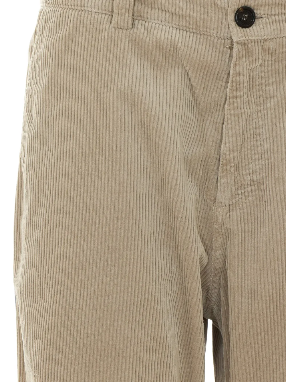 Brunello Cucinelli garment-dyed trousers in cotton corduroy Beige