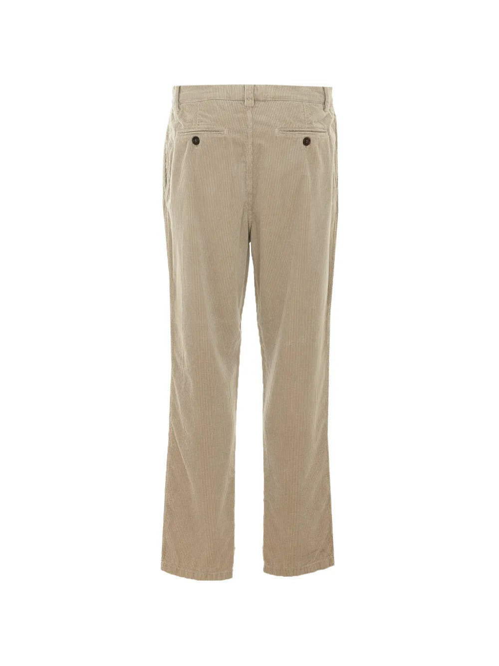 Brunello Cucinelli garment-dyed trousers in cotton corduroy Beige