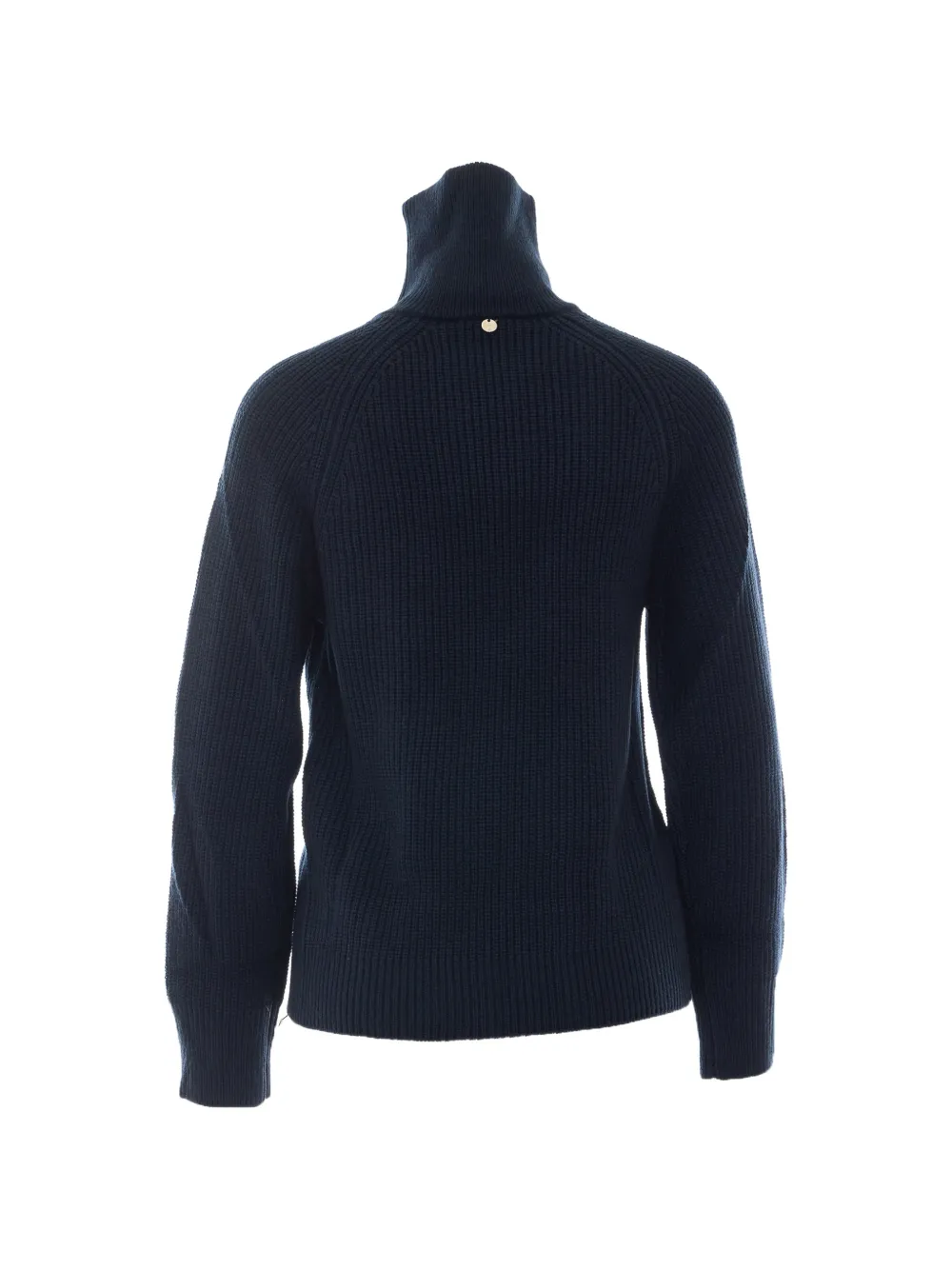 LIU JO Ribgebreide trui met asymmetrische rits Blauw