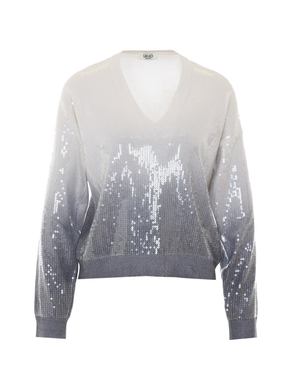 LIU JO Maglione con paillettes - Grigio
