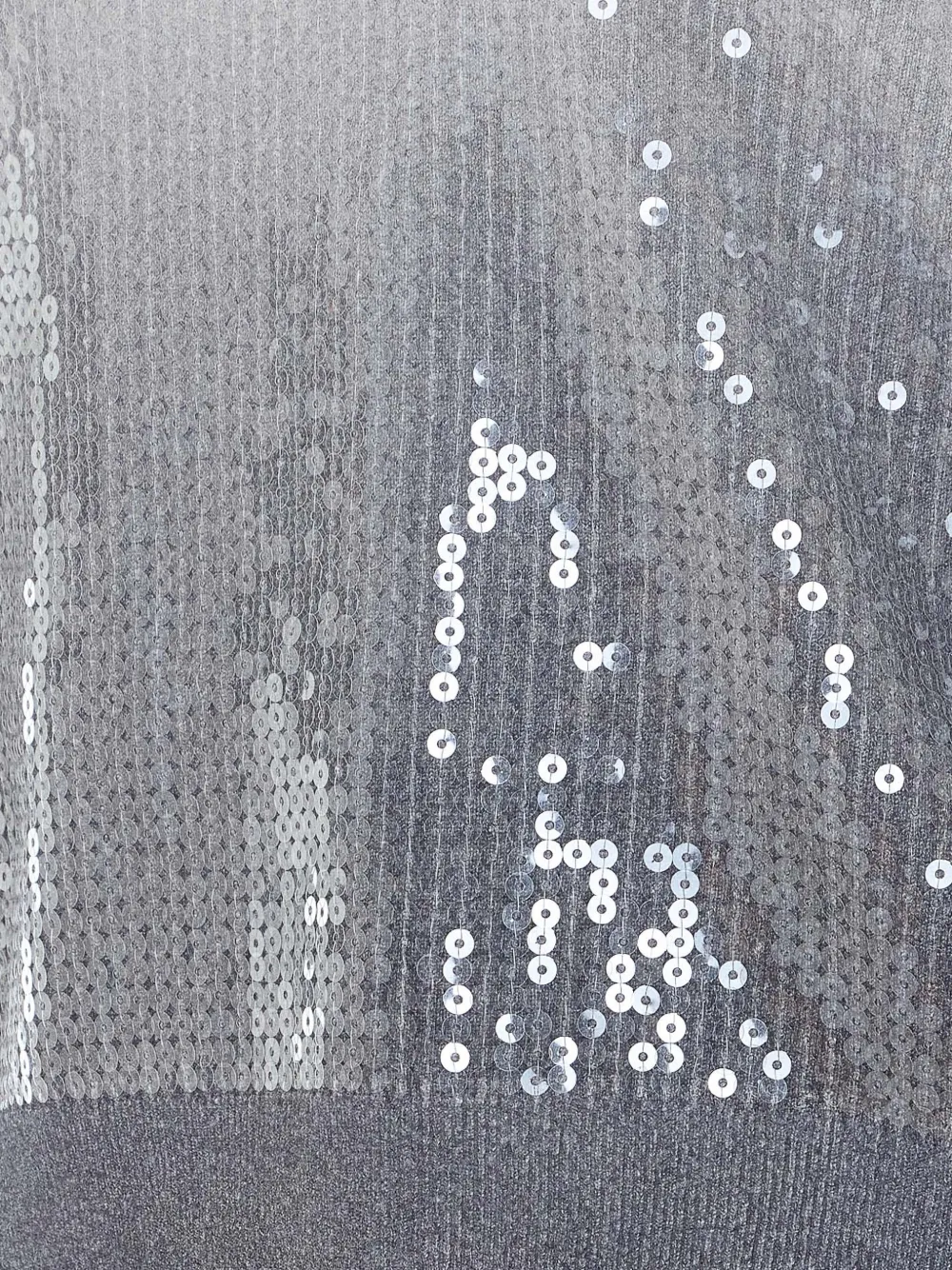 LIU JO dégradé-effect sweater with sequins Grijs