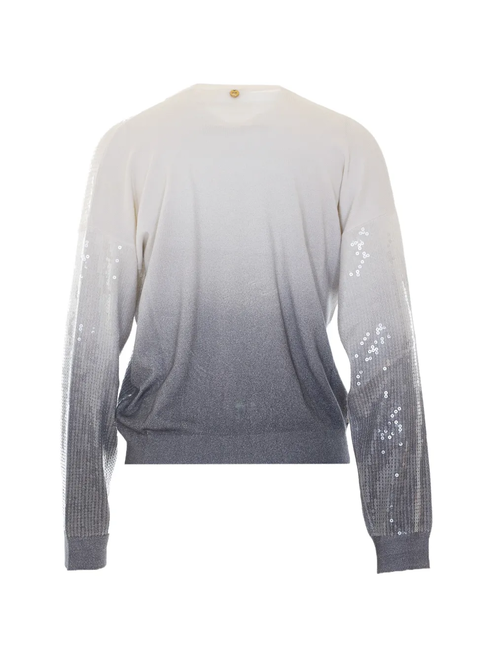 LIU JO dégradé-effect sweater with sequins Grijs