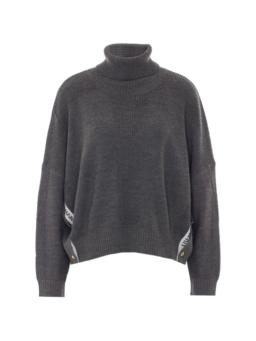 LIU JO roll-neck side-slit sweater