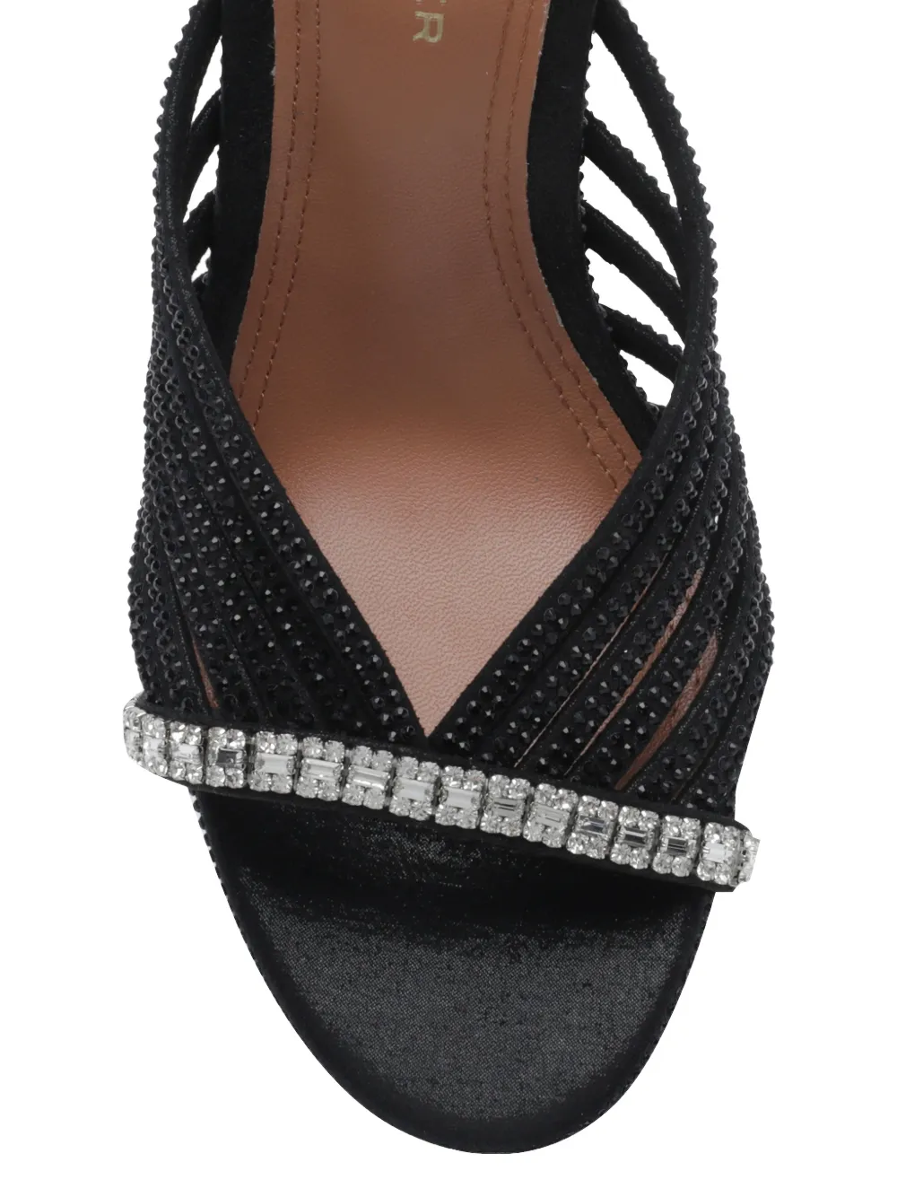 Kurt Geiger London crystal-embellished strappy sandals Zwart