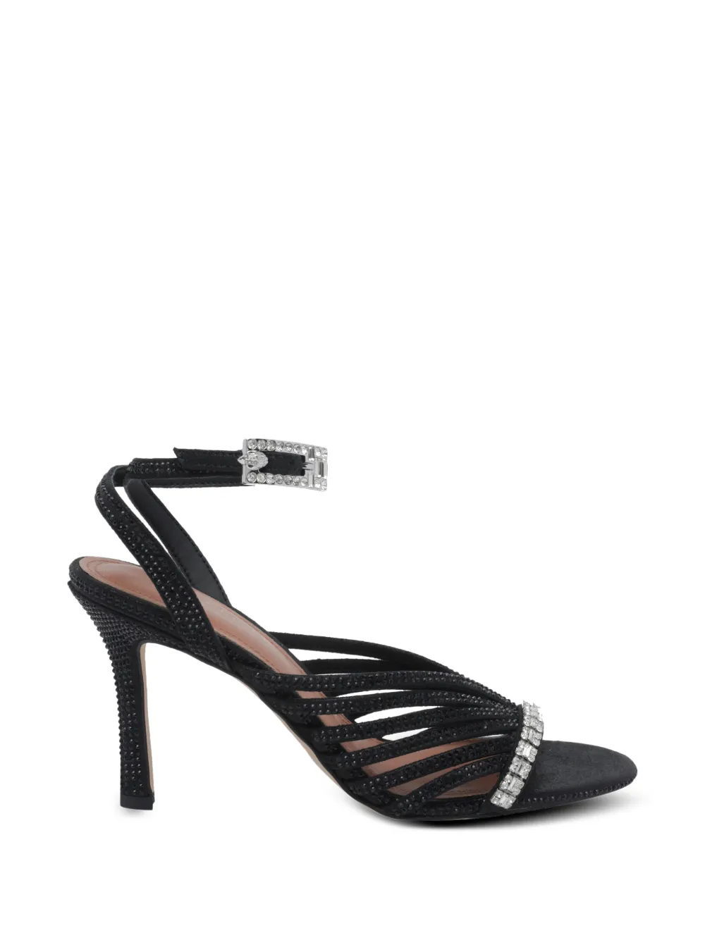 Kurt Geiger London crystal-embellished strappy sandals Zwart