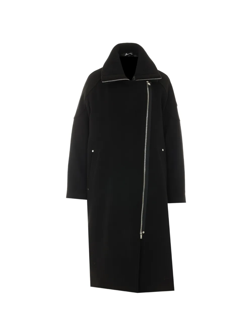 Moose Knuckles Asymmetrischer Mantel - Schwarz