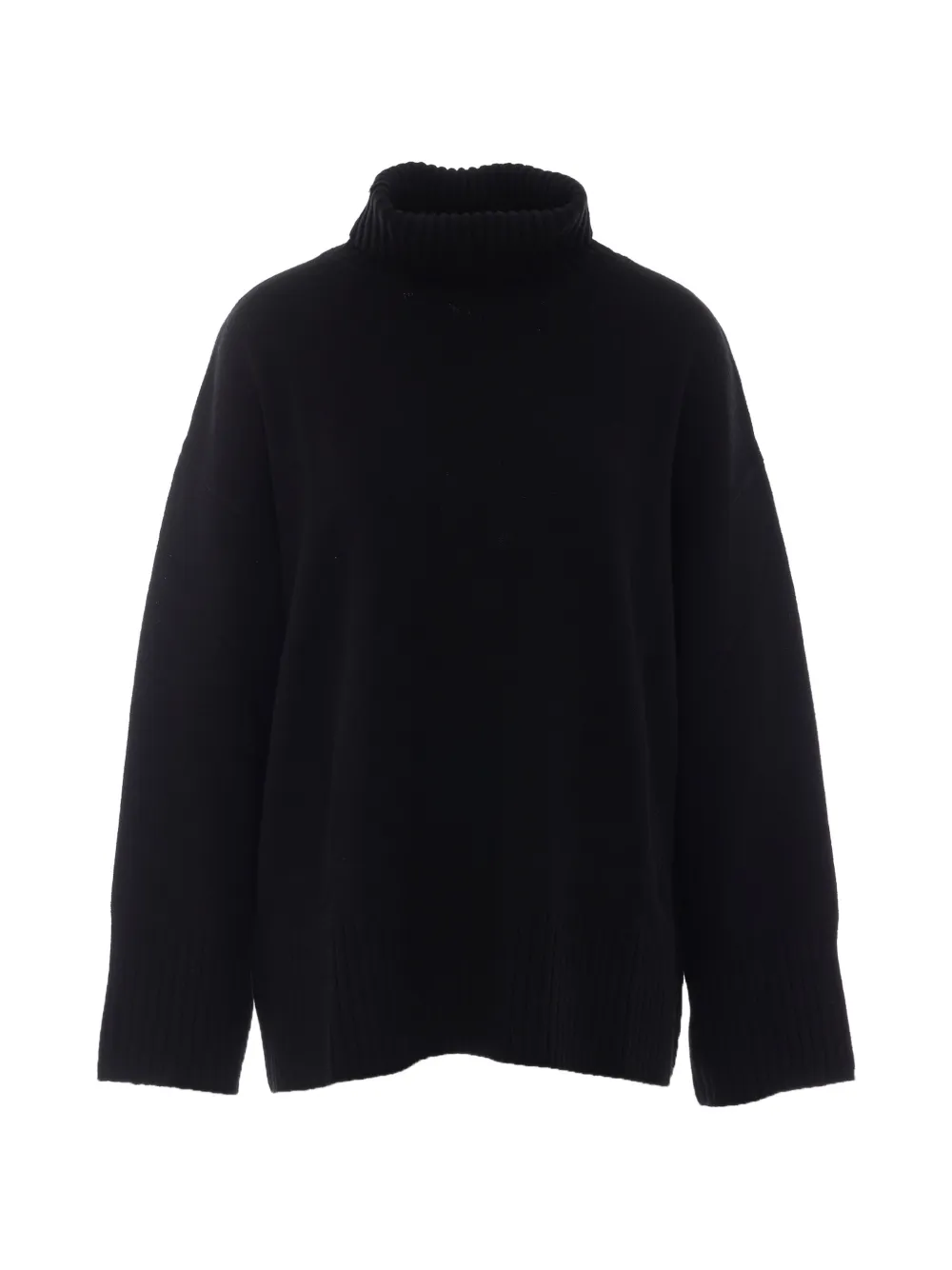 PINKO ribbed roll-neck wool sweater - Nero