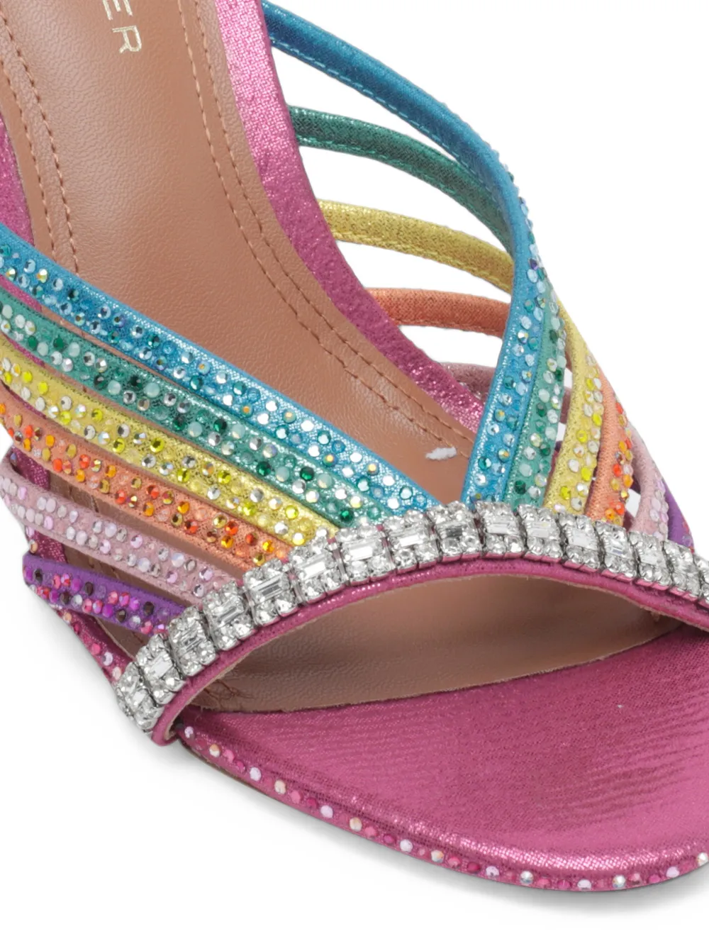 Kurt Geiger London crystal-embellished strappy sandals Roze