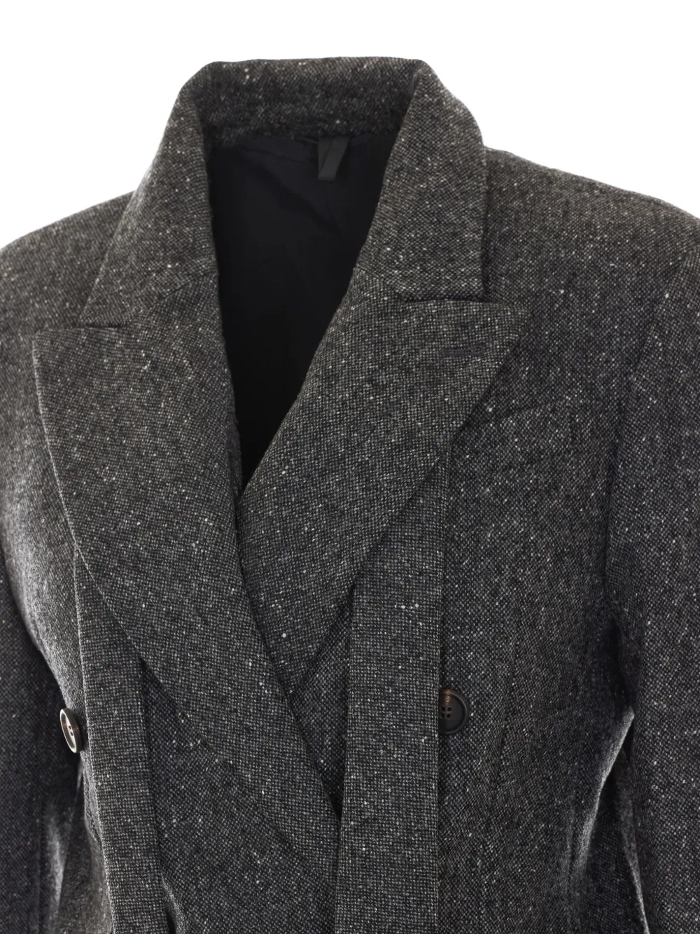 Brunello Cucinelli Blazer met dubbele rij knopen Grijs