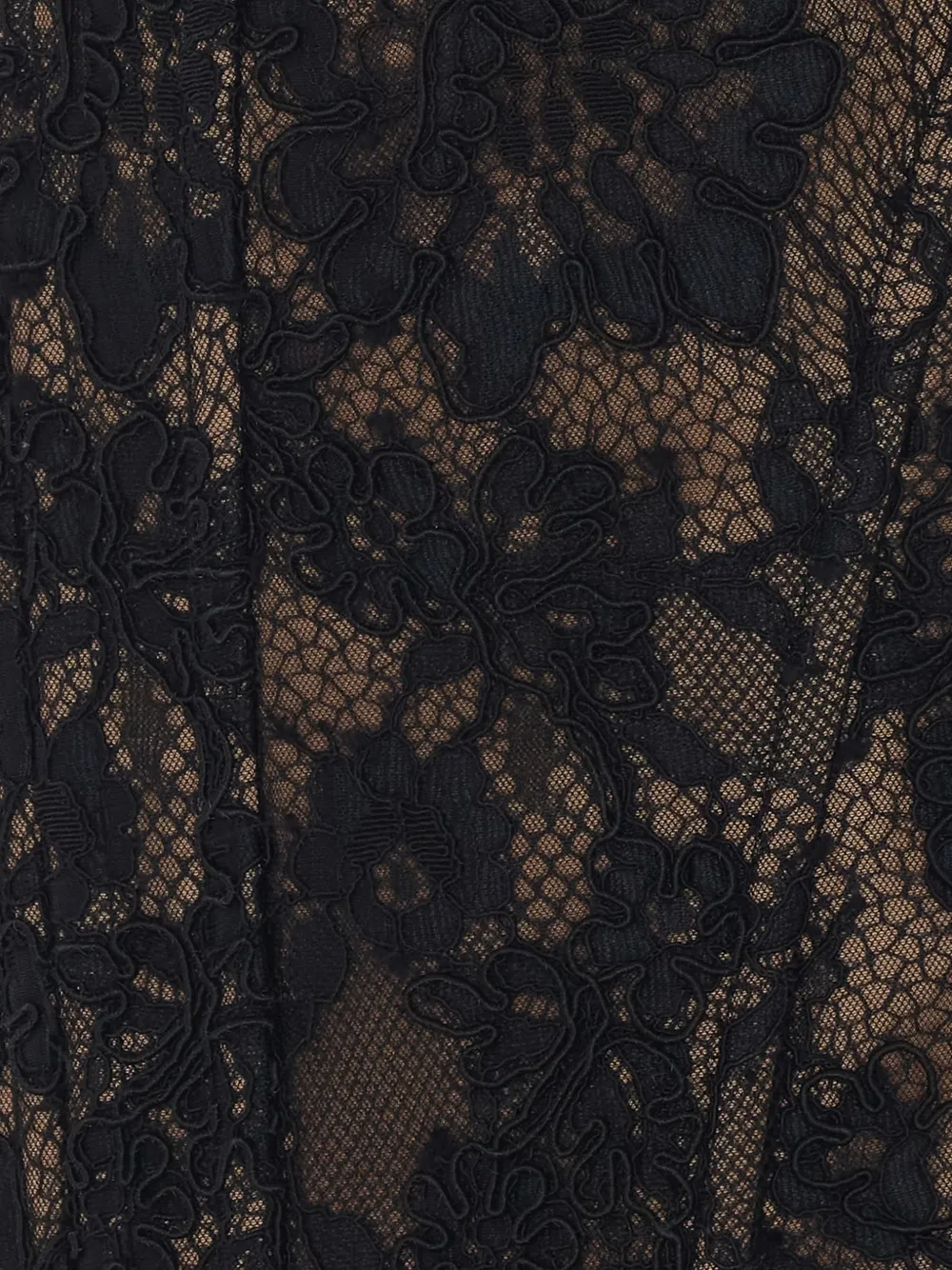 Self-Portrait Black Lace Corset Top, view 4