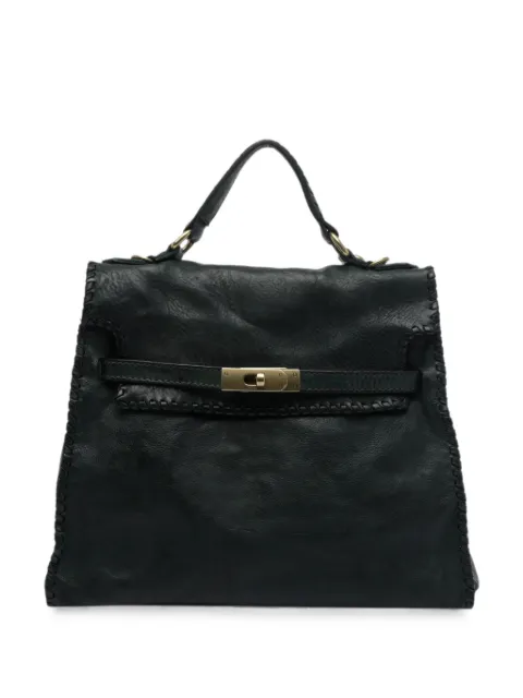 Campomaggi Ginevra large turn-lock calf leather shoulder bag