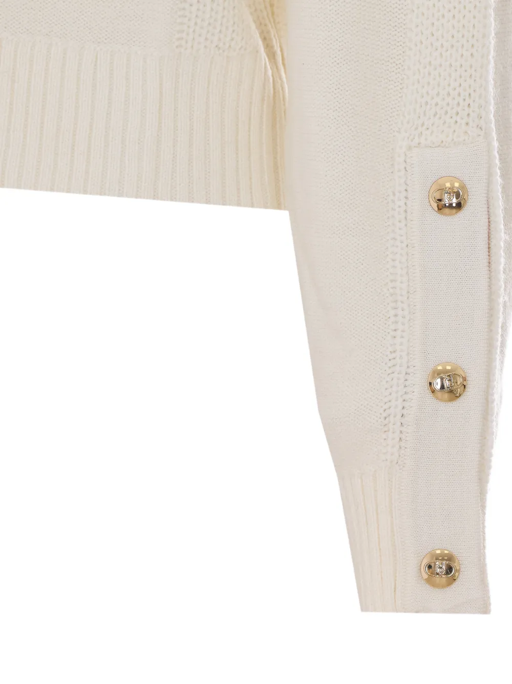 LIU JO Trui verfraaid met knopen Beige
