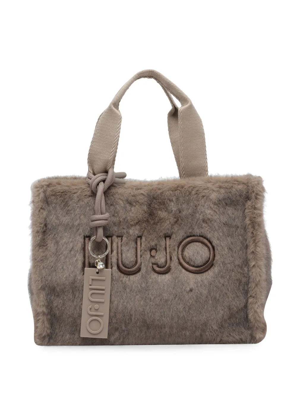LIU JO logo-embroidered tote bag - Toni neutri
