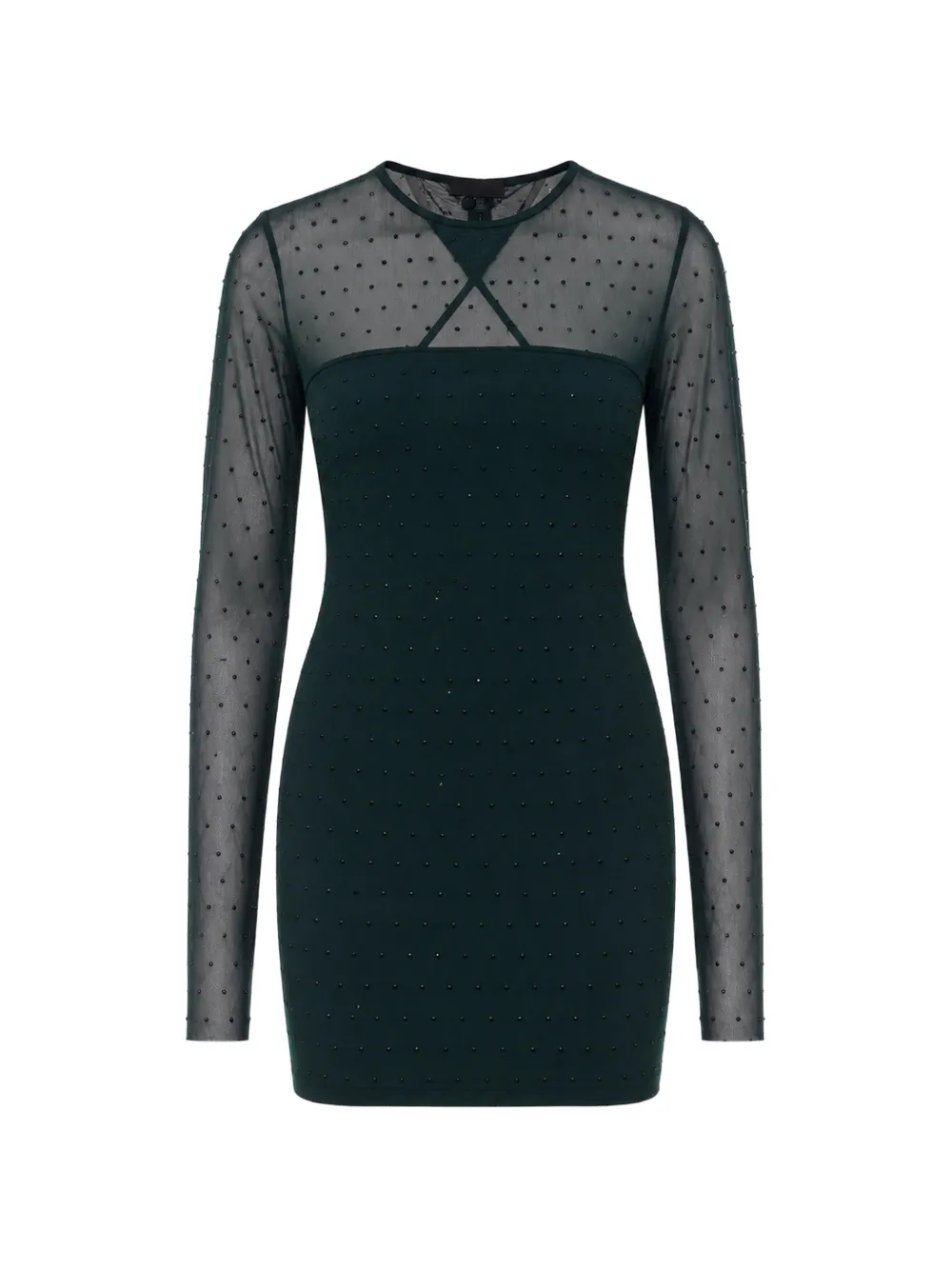 LIU JO crystal-embellished open-back dress - Nero