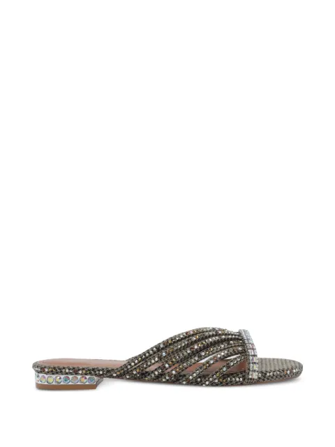 Kurt Geiger London crystal strap flat mules