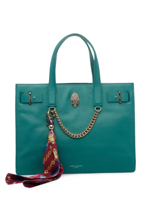 Kurt Geiger London scarf-detail Eagle-plaque tote bag