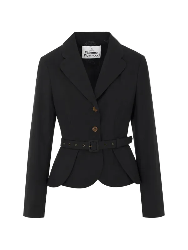 Vivienne Westwood Belted Peplum-hem Jacket in Black