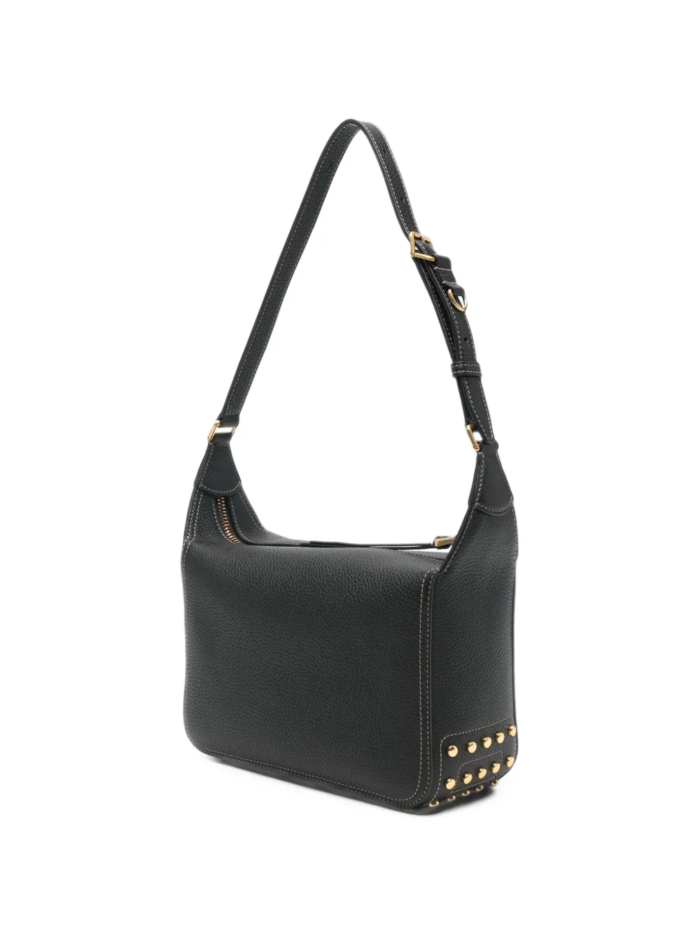 Tod's Gommino pebbled-leather shoulder bag Zwart