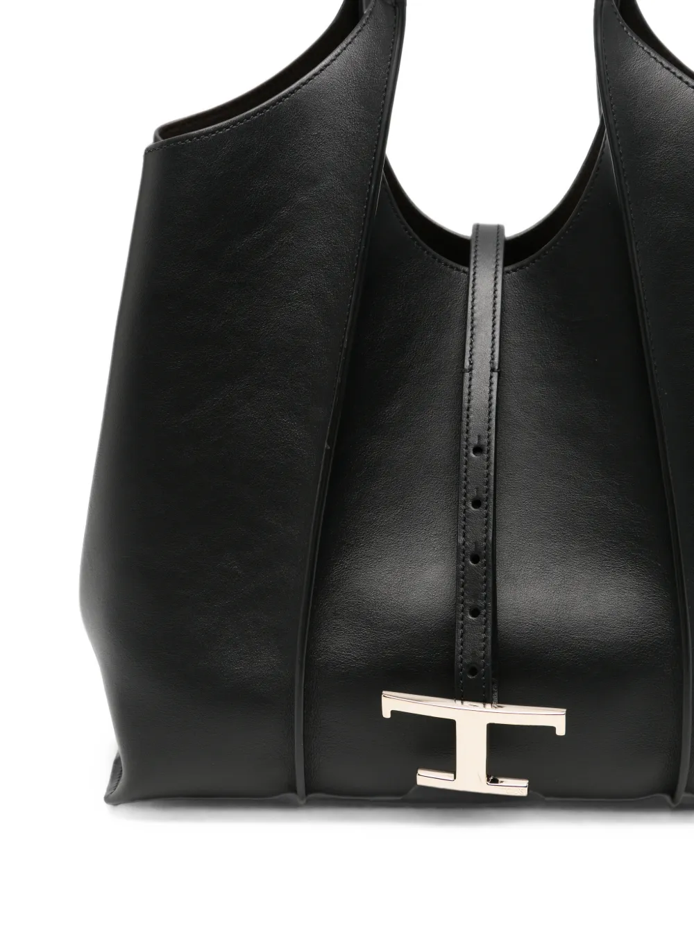 Tod's T Timeless leren shopper Zwart