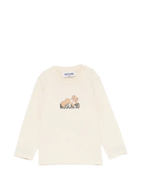 Moschino Kids Teddy Bear logo-print T-shirt