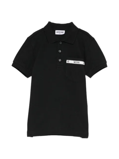 Moschino Kids polo en coton piqué à logo imprimé