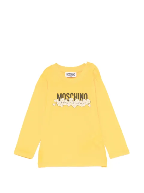 Moschino Kids popcorn-print long-sleeve T-shirt
