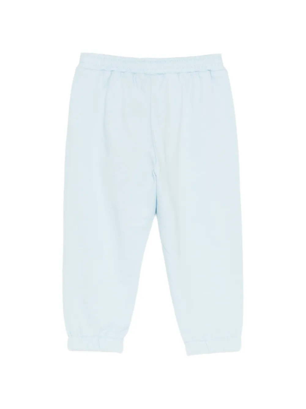 Moschino Kids Trainingsbroek met logoprint Blauw