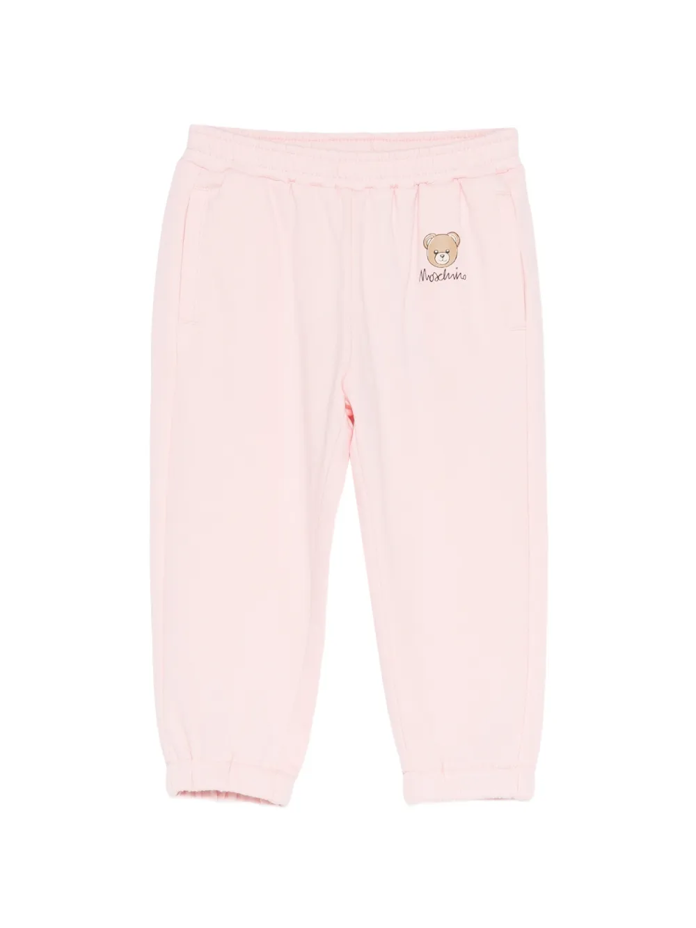 Moschino Kids Trainingsbroek met logoprint Roze