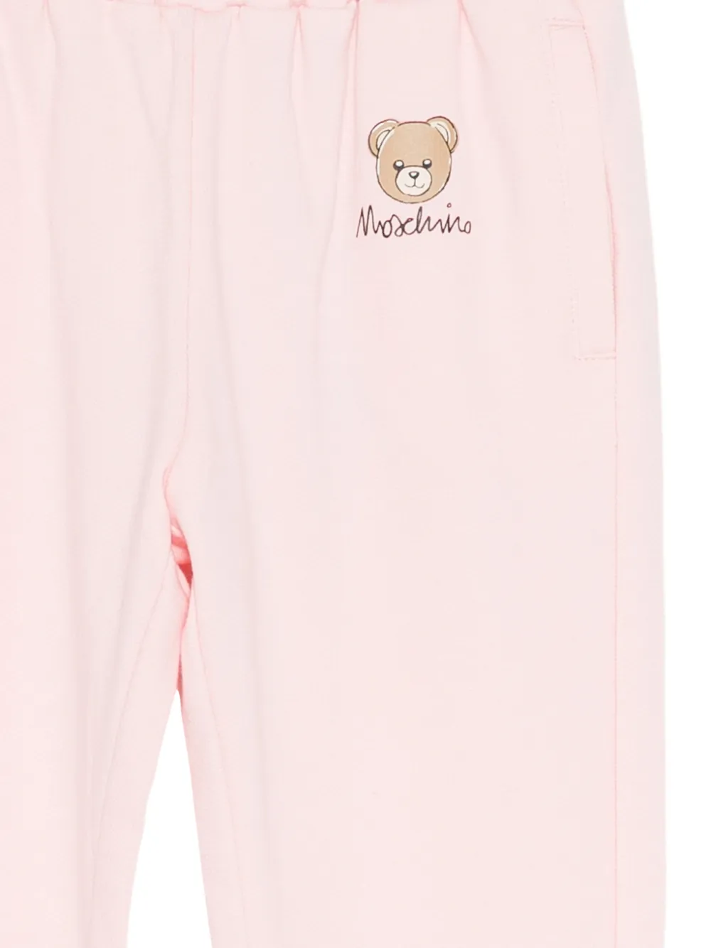 Moschino Kids Trainingsbroek met logoprint Roze